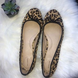 Lands’ End Leopard Print Flats